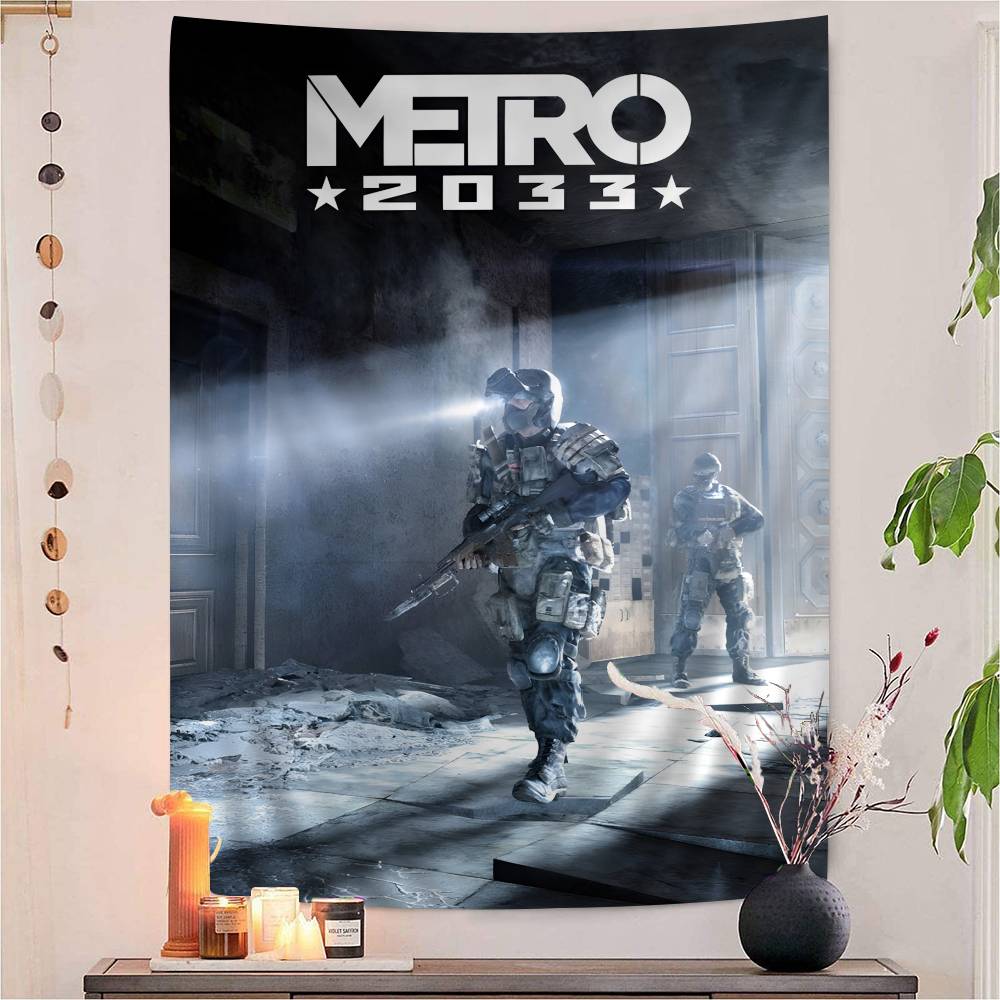 MMetro 2033 Аниме Видеоигра Подвесной Бохо Гобелен Бохо Настенные Гобелены Мандала Кавайная Декор Комнаты