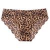 Бесшовные трусики-слипы с леопардовым принтом из ледяного шелка с низкой посадкой - Дышащее и удобное женское нижнее белье