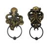 Halloween Vintage Cthulhu Statue Resin Octopus Knocker Door Home Decoration Accessories Octopus Skull Figurine Wall Pendant