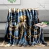 Multiple sizes Octopus over old map Blanket Suitable for Home Bedroom Sofa Travel Camping Blanket Various Sizes for Gifts