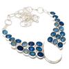 Scolecite, Sapphire Gemstone 925 Sterling Silver Jewelry Necklace 18" g7T93