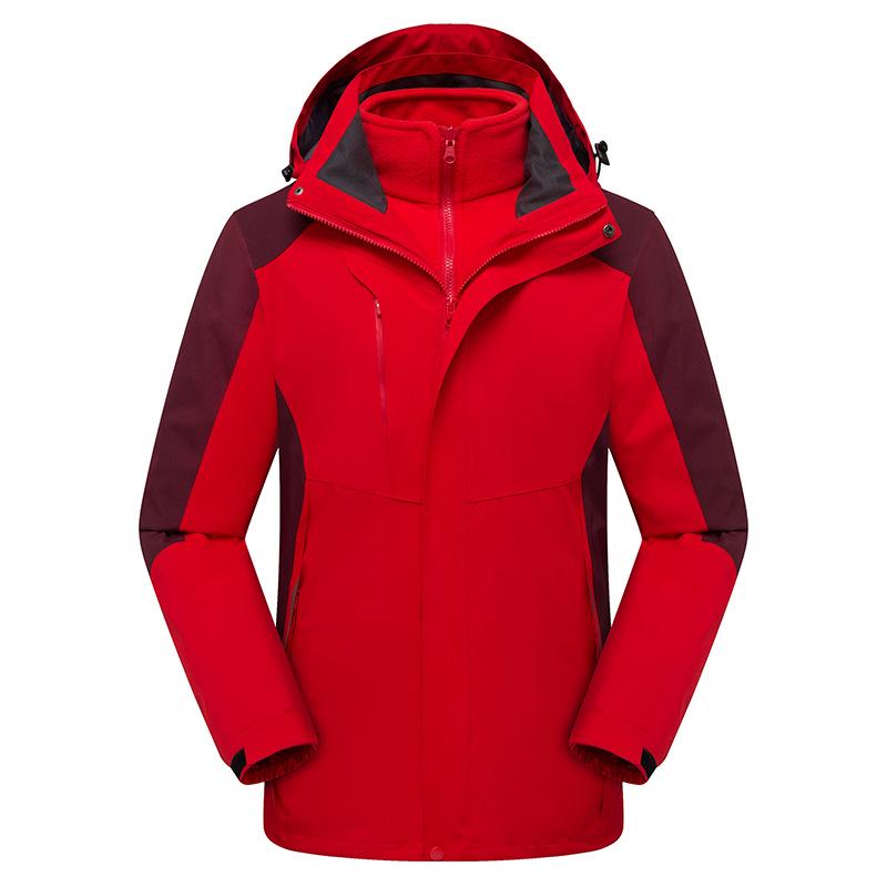 Мужская и женская уличная ветрозащитная куртка: Мужской отстегивающийся костюм-двойка, трехслойный водонепроницаемый и ветрозащитный костюм для альпинизма