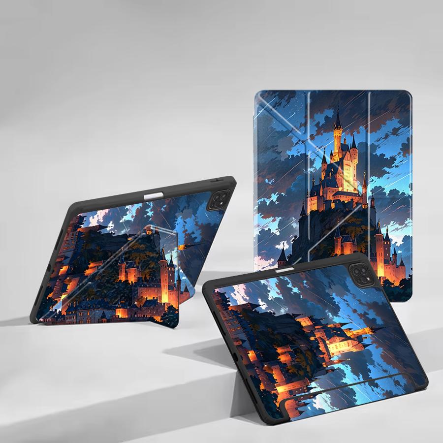 Чехол для планшета для iPad Air 4 5 M3 M2 1 2 M4 11 дюймов Pro 2025 Mini 6 7 Pro 11-го 10-го 9-го 8-го 7-го 12,9 дюйма Держатель Чехол Мультяшный