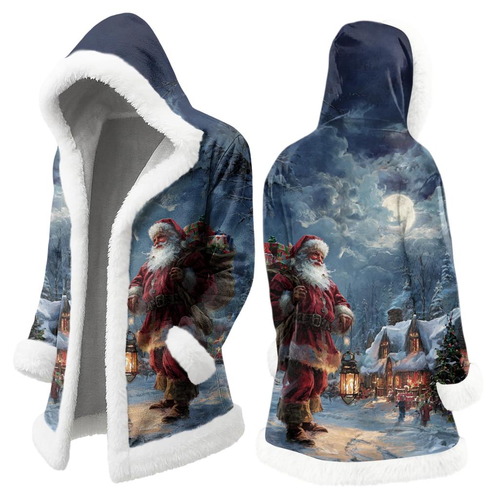 Мужская повседневная куртка с рождественским принтом