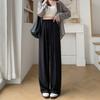 Acetate Fleece Milk Fu Yamamoto Wide-leg Pants Women's Spring and Summer New High-waisted Drape Small Lazy Wind Ice Silk Pants