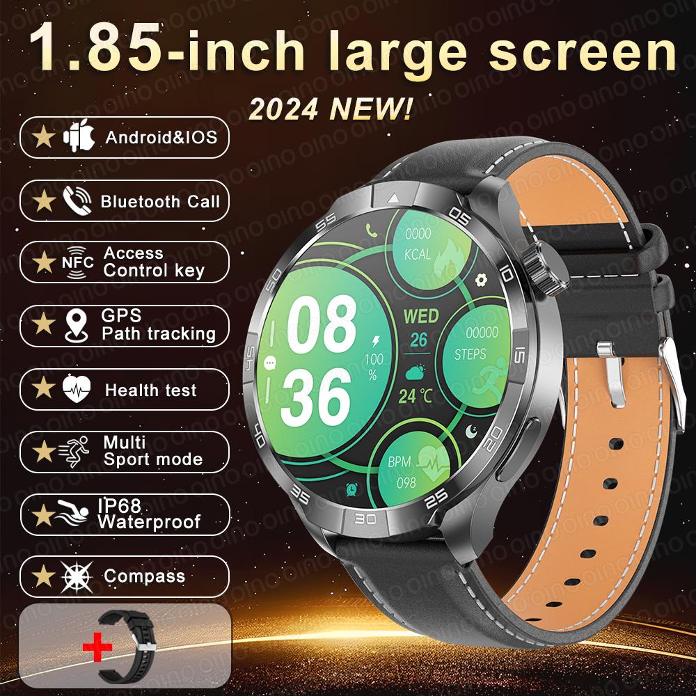 2025 Новые оригинальные умные часы PLUS AMOLED экран многофункциональный GPS компас NFC пульсометр сон BT вызов умные часы