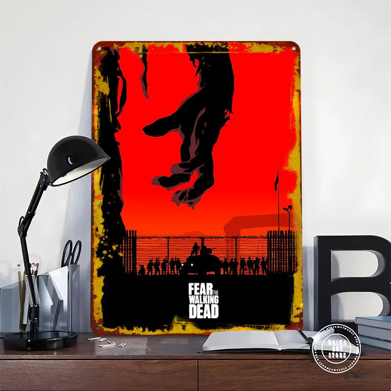 Fear the Walking Dead Tin Plaque Poster Customized Wall Art Retro Vintage Metal Signs for Man Cave Home Decor Items Coffee Bar