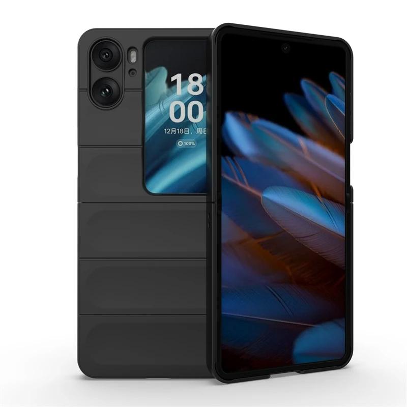 Чехол для OPPO Find N2 Flip 5G Global Back Cover Phone Case Liquid Silicone Anti Fall Shockproof Armor Find N2 Cases Funda Coque