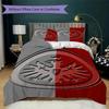 Eintracht Frankfurt Pattern Bedding uilt Set uilt Cover Pillowcase Home Decoration Birthday Gift (1 * duvet cover + 2 * pillowcase  without core)