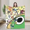 Keroro Gunsou Frog Super Warm Blanket  Decorative Plush Throw Blanket Aesthetic Couch Chair Flannel Bedspread Sofa Bed Cover