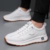 Casual Retro Versatile Walking Shoes Lace-Up Men's Classic Sneakers Hot Sale Leather Male Trainers Trendy Men Treking Footwear