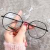 Очки унисекс «кошачий глаз», женские, большие, высокого качества, очки большого размера, в металлической оправе, популярные компьютерные, анти-синий свет, модные мужские