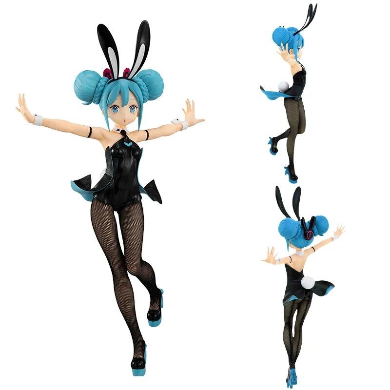Виртуальная певица аниме-фигурка VOCALOID Miku Bunny Girl экшн-фигурка игрушки для детей Подарочная модель куклы