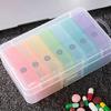 Organization Food Grade PP Convenient Portable 7 Days Travel Capsule Tablet Box Pill Organizer