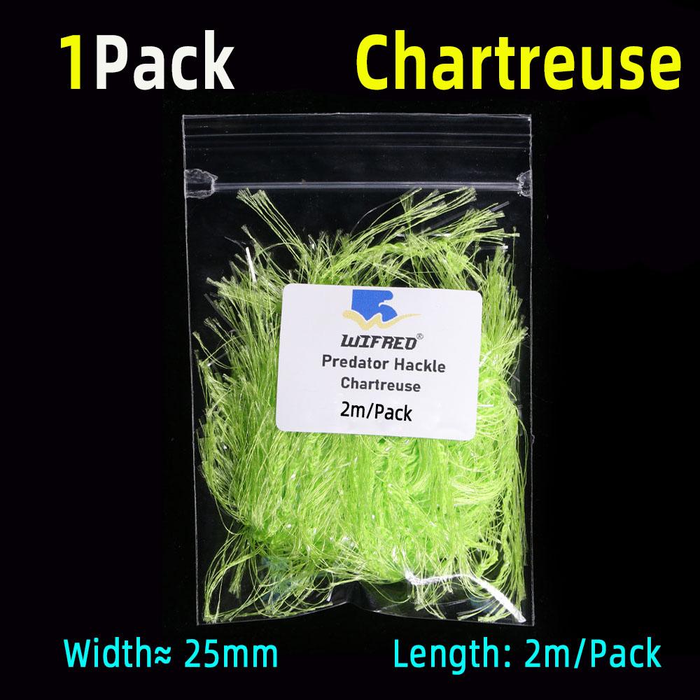 2M/Pack Predator Hackle односторонний синель Predator Hackle материал для вязания мушек для стримеров форель щука маскинги хищники рыболовные приманки