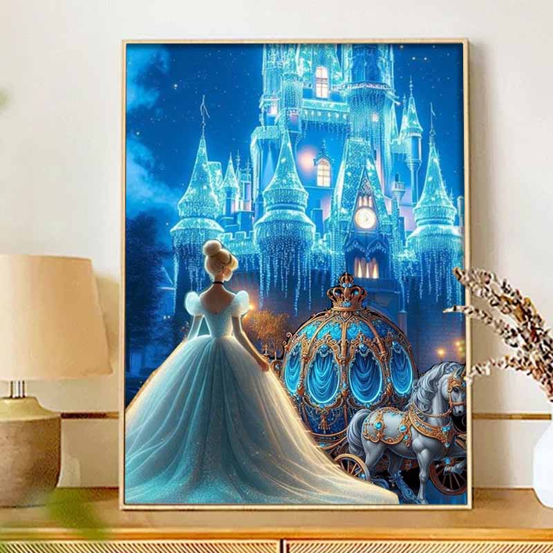 Disney 5d diamond painting full diamonds diy Cinderella's carriage diamond embroidery decorative painting ornaments living room