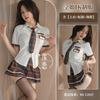 Erotic Underwear J Sexy British Senior Dress Cos Uniform Temptation, Pleated Plaid Miniskirt Erotic Suit