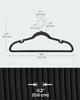 SONGMICSHOME Вельветовые вешалки для одежды 30/50 штук Нескользящие с плечевыми выемками Перекладина для брюк Вращающийся на 360° крючок для хранения костюмов