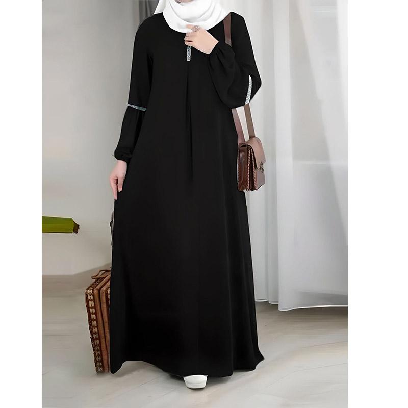 Женщины Абая Джилбаб Кафтан Длинное мусульманское платье Дубай Халат Макси Платье