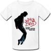 QM Ultimate Michael Jackson Tribute Band Who's Bad Футболка для мальчиков и девочек Белая
