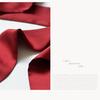 Beauty Women Skinny Scarf Stain Solid Tie Real Silk Long Scarf