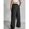 Women's Fashion Casual Stripe Print High Waist Trousers Pants & Capris