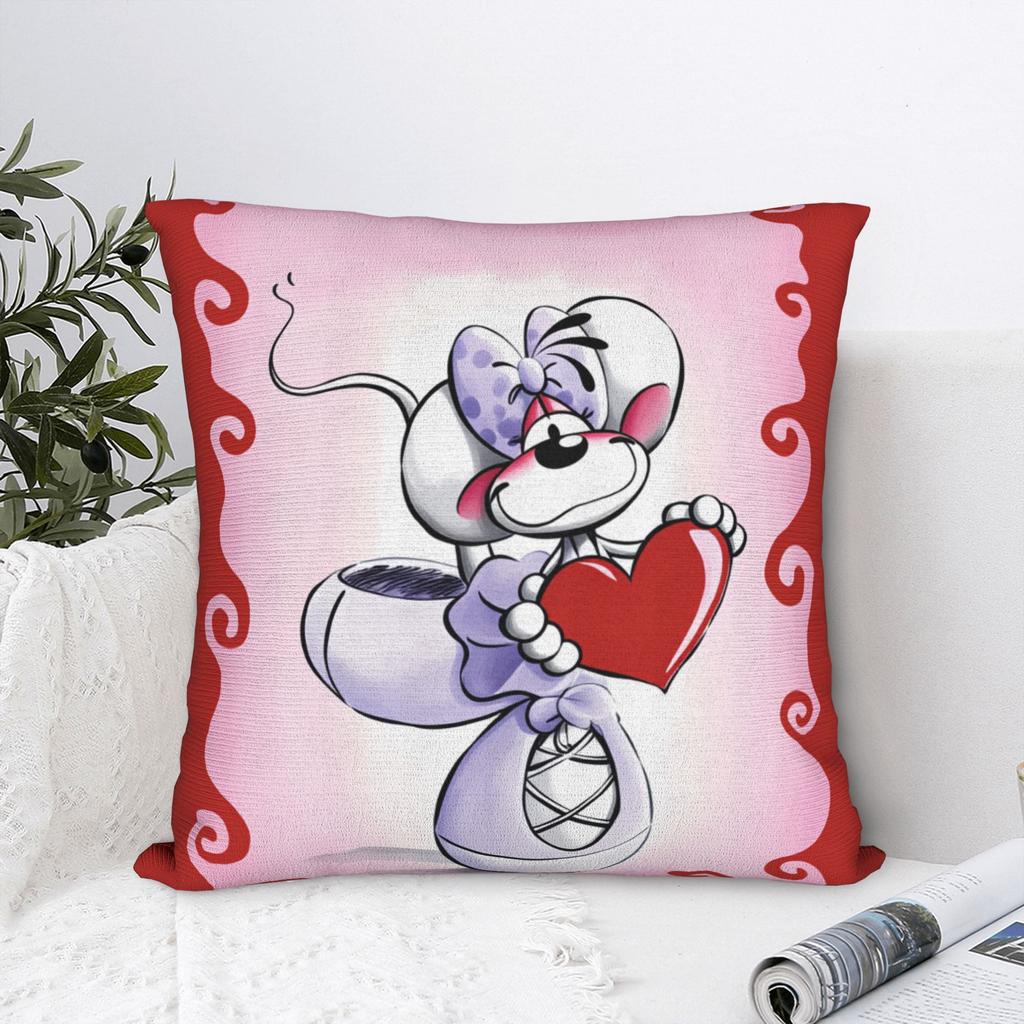 Pillow Cover Cartoon Diddl Diddlina Morden Pillow Case For Living Room Chair Pillowcases