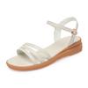 Women Summer Sandals Genuine Leather Women Shoes Sandals Plus Size Fashion Wedge Non-slip Mother Women Sandals