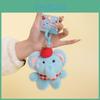 Plush Toy Elephant Keychain With Cartoon Design Doll For Travel And Gift Use