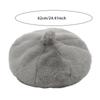 1 шт. Осенне-зимняя шляпа Искусственный толстый берет Французский стиль Берет художника Женская Сохраняющая тепло Шапки Однотонная