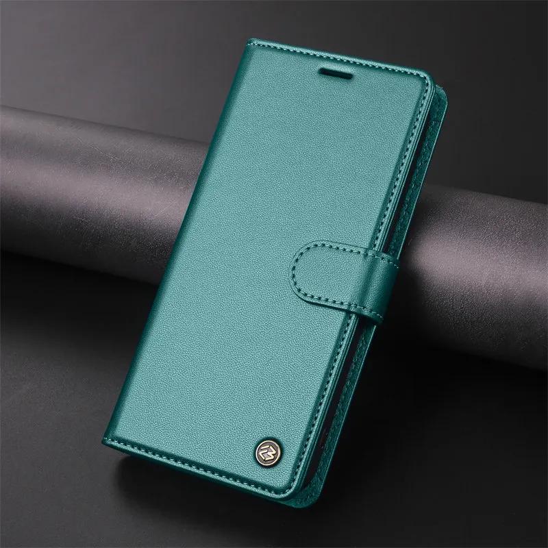 Магнитный чехол-книжка из ПУ кожи для iPhone 17 16 Pro Air 16E 15 14 13 12 11 Pro Max XR XS Plus 7 8 SE Кошелек Чехол-кардхолдер Coque