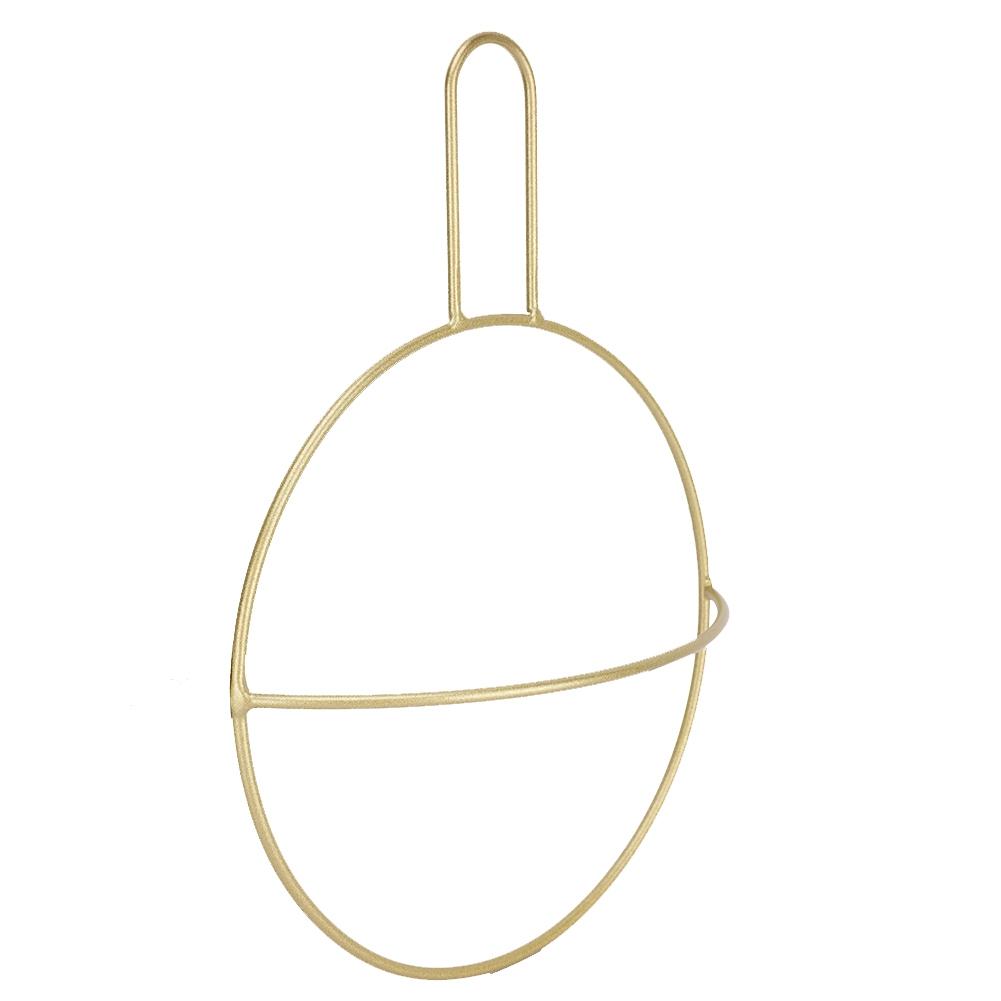 Настенная вешалка для полотенец, держатель для полок, органайзер для ванной комнаты дома (Золото)