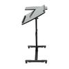 Tattoo Table Station Dual Countertops Universal Wheels | Height Adjustable - Portable Mobile Tattoo Station with Arm Rest Stand