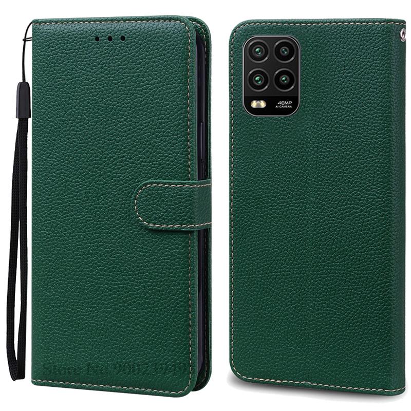 Для Xiaomi Mi 10 Lite 5G чехол 10lite противоударный кожаный кошелек чехол для телефона для Xiaomi Mi 10 Lite защитный чехол цветные Fundas