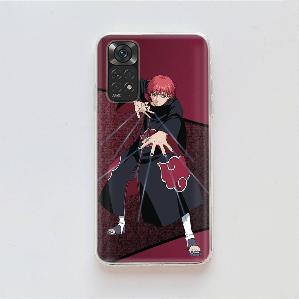 Чехол DT30 Akatsuki Naruto для Samsung A04 A14 A23 A34 A54 M23 M33 M52 M53 Realme 10 9 C30S C35 C55 VIVO Y02S Y21 Y33S Y51 X80 Pro Прозрачный чехол