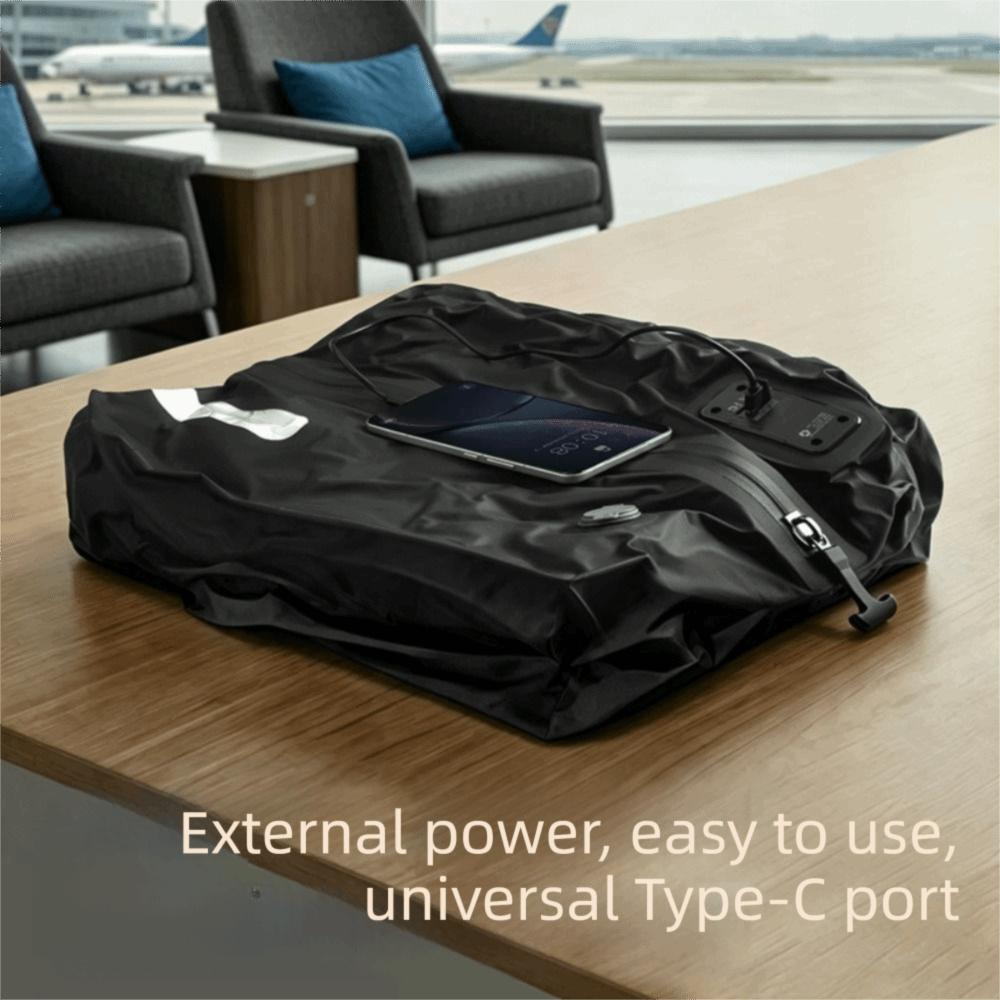 Reusable Vacuum Compression Bag Built-in Pump Vacuum Sealed Pouch Carry-On Luggage