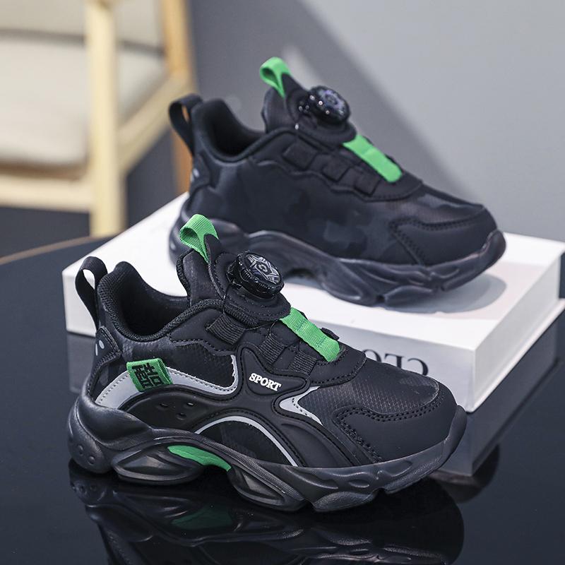 Kids Sneakers Fashionable Boys Sneakers Rotating Buttons Girls Sneakers Kids Platform Sneakers Sneakers for Boys