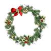 Christmas Welcome Santa Claus Wreath Stickers Christmas Home Door Window Decals ARI