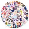 50 Non-Revealing Beautiful Woman Stickers, Two-Dimensional Day Manga Sexy Beautiful Woman Collection, Anime Image Stickers Asia