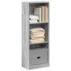 VidaXL Bookcase Sonoma Grey 40x24x109 Cm Engineered Wood, Bookshelf, Book Holder, Book Support, Cabinet of 857779