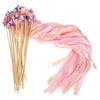 24 Pack with Bells Fairy Wands Lace Ribbon Pentagram Fairy Wand Cute Ribbon Wands  Wedding
