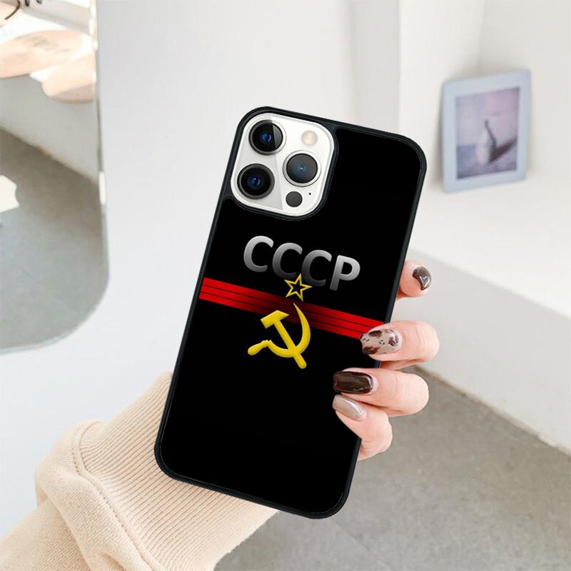 Soviet Union USSR Flag Phone Case For iPhone 17 Air 16 15 14 11 12 13 Pro MAX Plus coque Cover Shell
