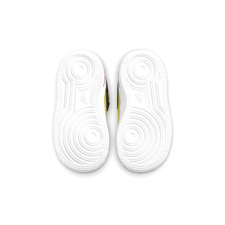 Nike Детские кроссовки Air Force 1 LV8 3 TD Peace, Love и Basketball Желтый Speed-Yellow Laser-Blue DC7322-700