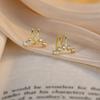 Серебряные серьги-клипсы S925 с цирконами для женщин Без прокола Элегантный минималистичный кафф на ухо