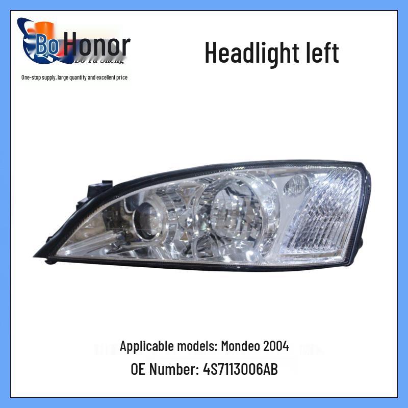 Совместимость левой фары модели Mondeo 2004 года: 4S7113006AA, 4S7113006AC, 4S7113006AB