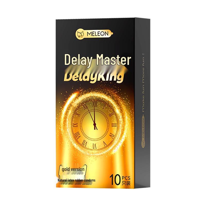 Презервативы Secret Love Delay King с ребристой текстурой – Долгоиграющие, с крупными частицами, текстура кошачьего языка