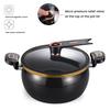 Nonstick Ceramic Coated Soup Pot with Lid 8L Micro Pressure Cooker Heavy Metal-free Cooking Pot for Stovetops