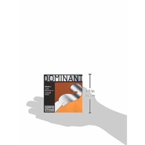 Thomastik Violin String, Dominant E, Ball End 3/4, Medium Tension, Chrome Steel, 129