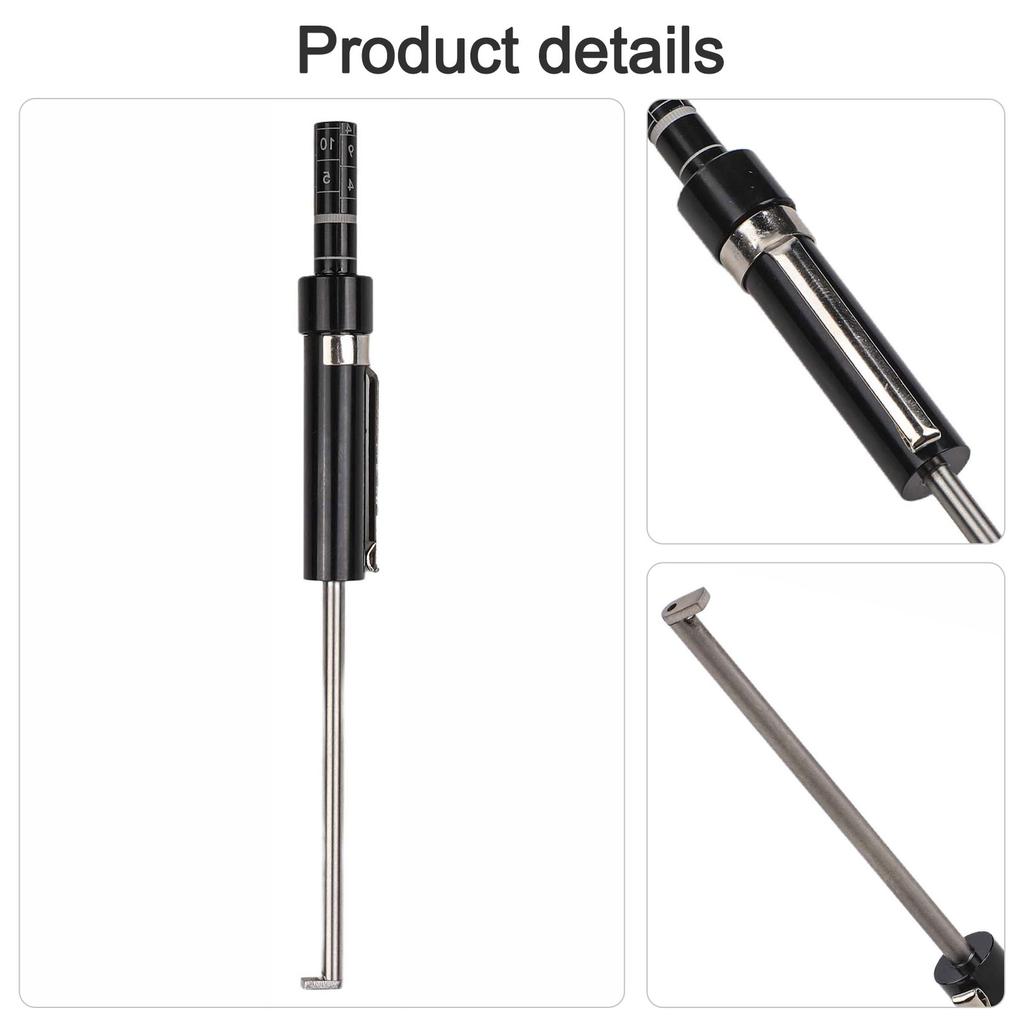 Brake Pad Measurement Gauge for Vehicles with Slim Probe Design and Calibration Markings for Precise Brake Pad Thickness Checks
