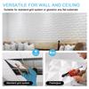 12pcs 3D Wall Panel Decorative PVC Wall Panels Diamond Textured 12x12in with 1 Roll Double-Sided